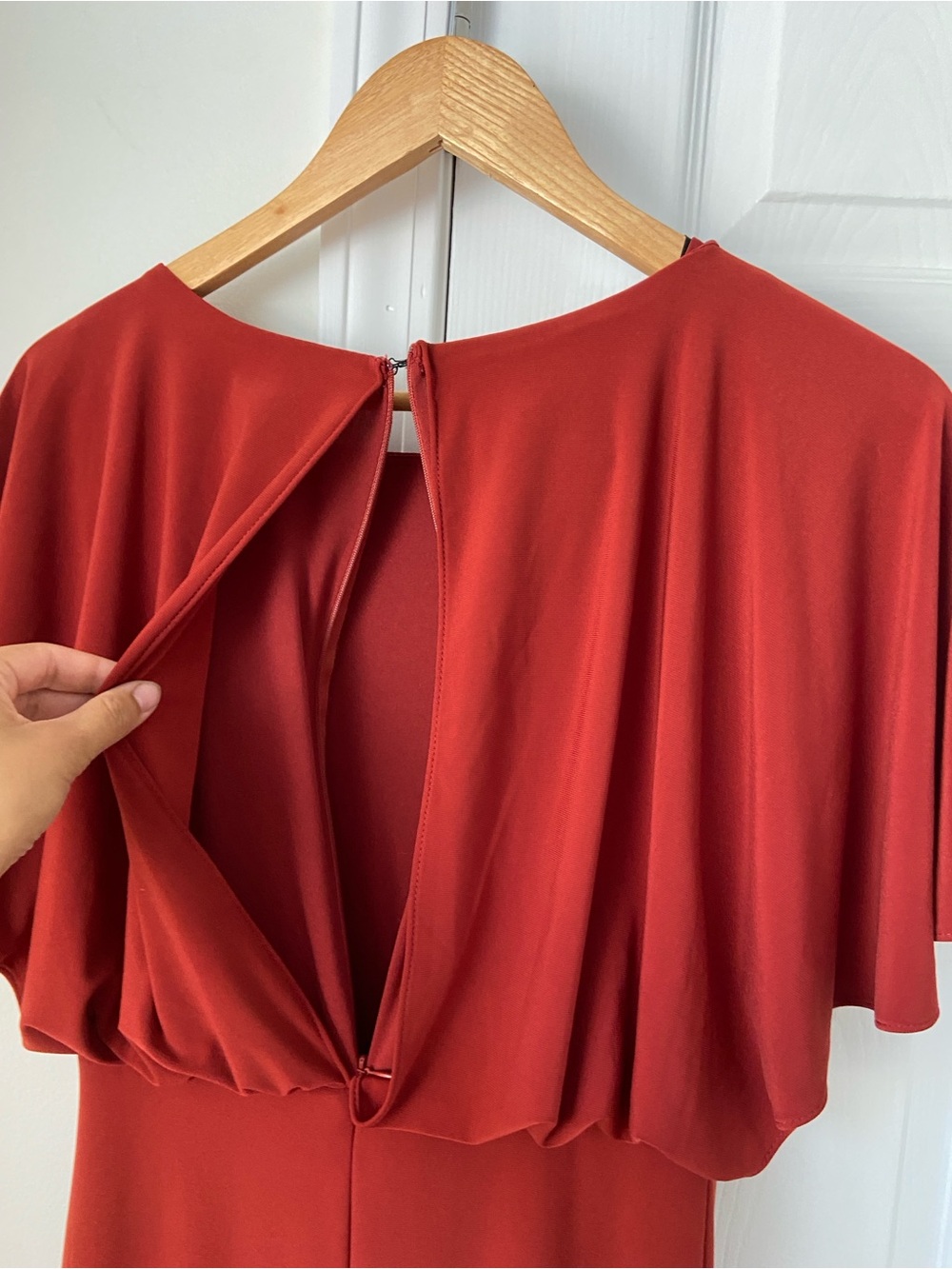 BHLDN Anthropologie Lena Dress red/wine size 4 - Picture 7 of 9